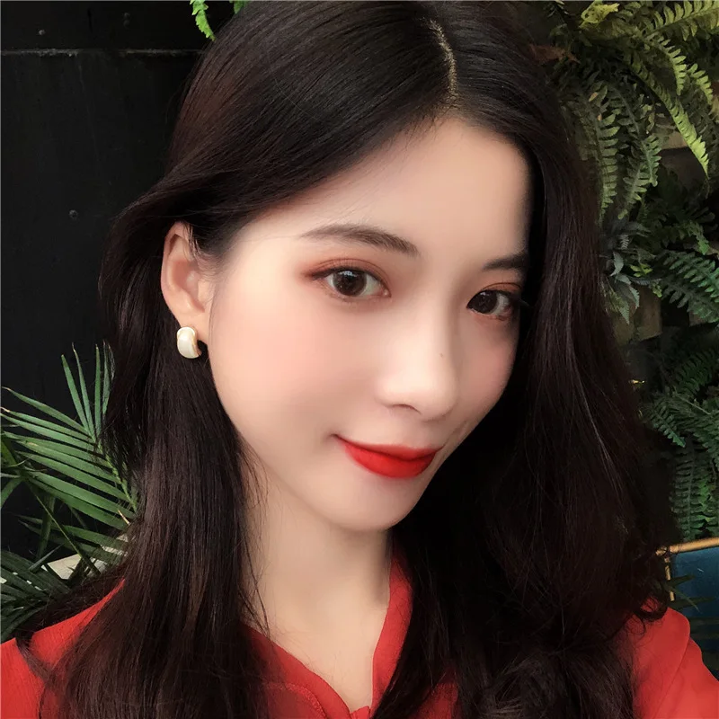 Мода для темпераментных геометрический белый прозрачный малой дуги женские