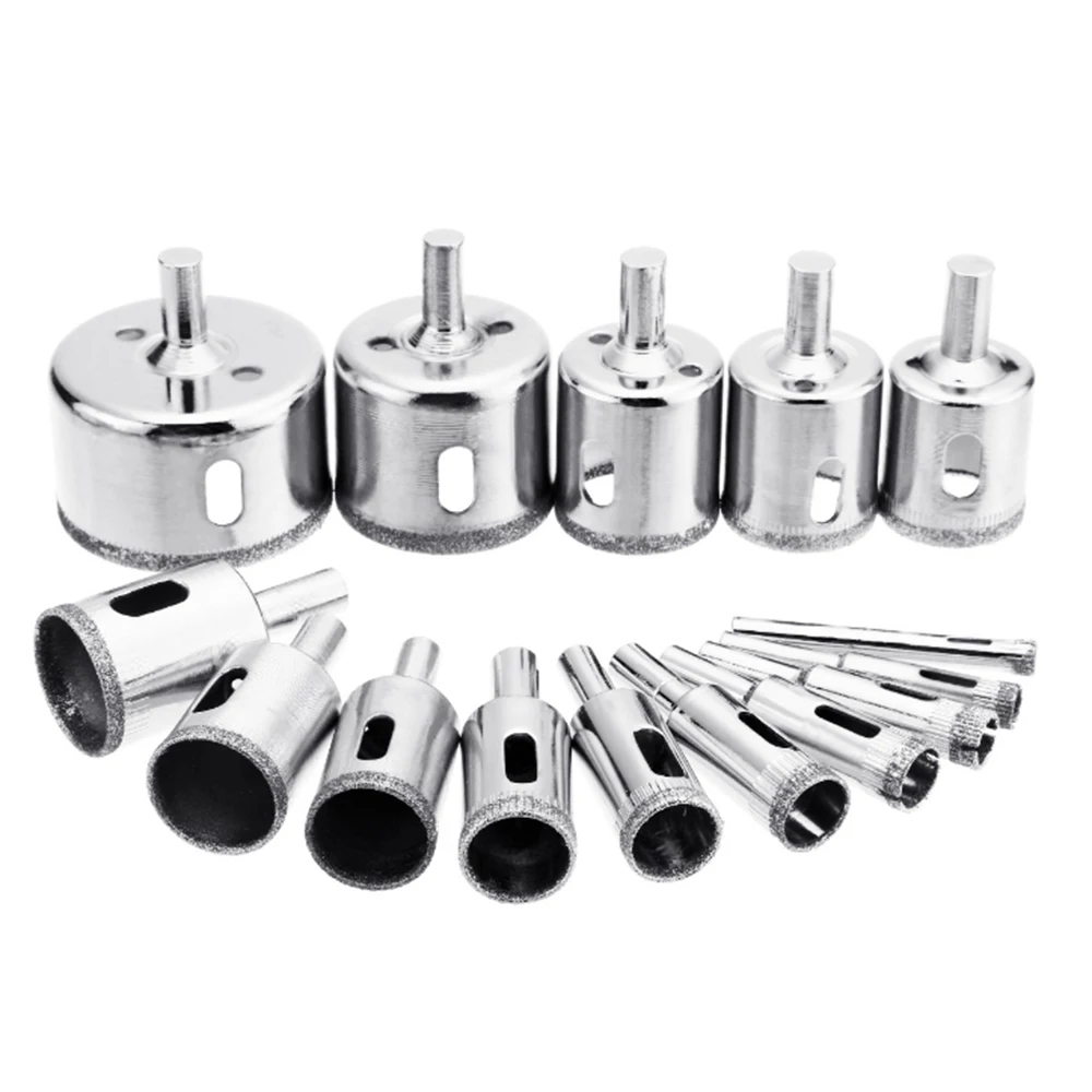 

Brazed Welding Diamond Core Drill Bit Marble Ceramic Tile Wall Brick Holes Drilling Accessory
