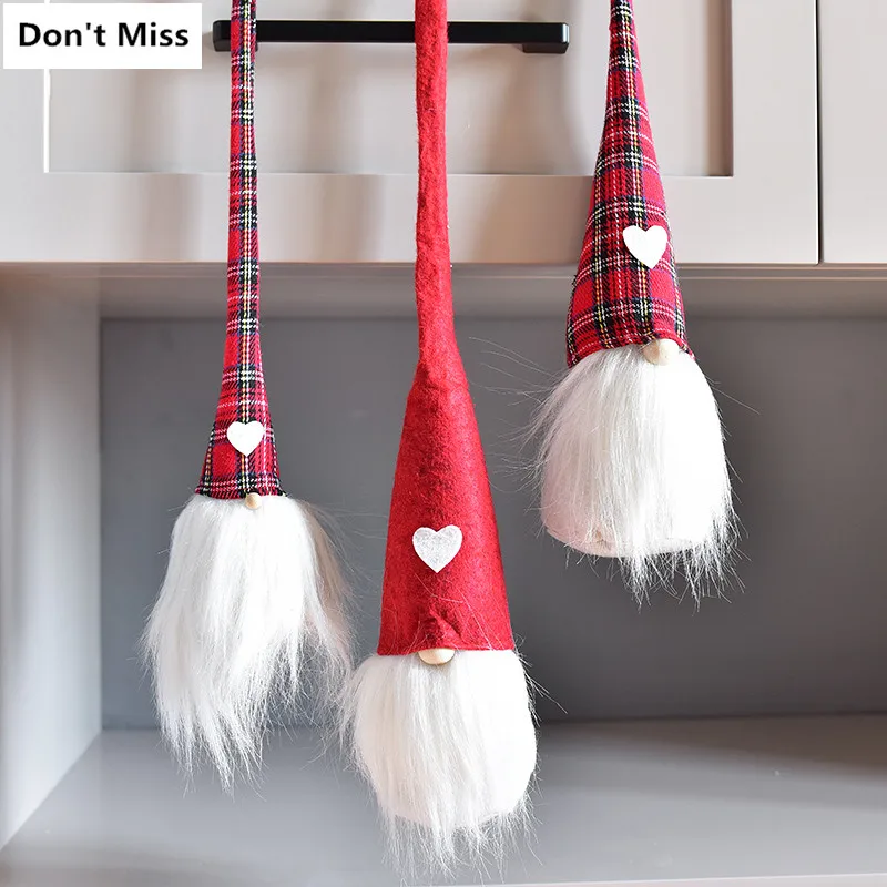 

Christmas Plush Toys Christmas Ornaments Scottish Beard Old Man Christmas Decoration Doll Doll Door Hanging Decoration