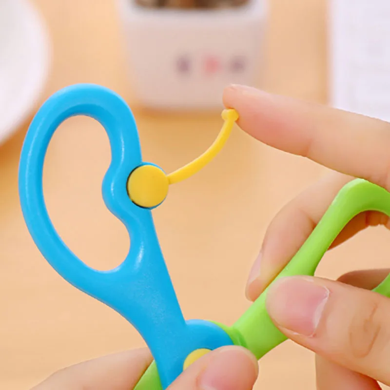 Симпатичные цветные пластиковые безопасные ножницы сделай сам для скрапбукинга