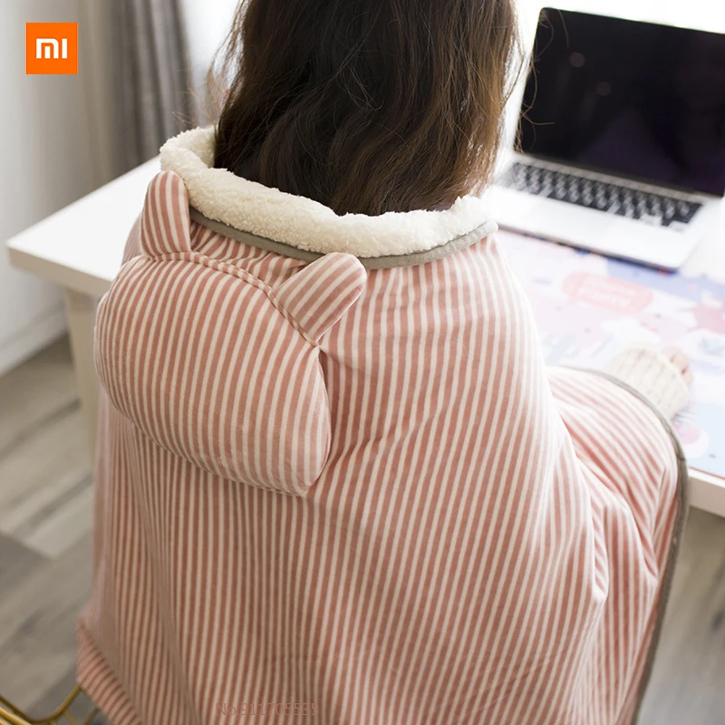 

Одеяла Xiaomi Youpin с подогревом USB, фланелевые теплые электрические одеяла для дома и офиса, наколенники