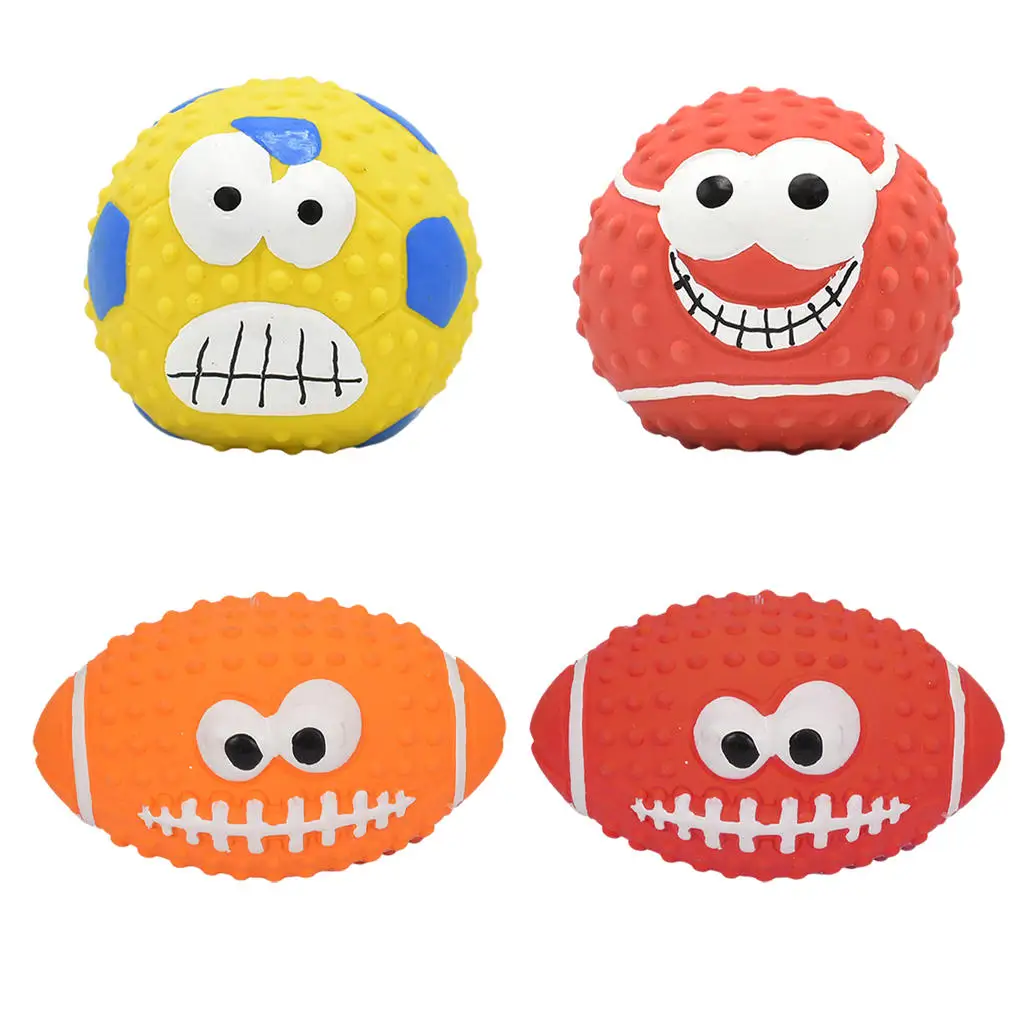 

Резиновая игрушка для собаки, щенка, питомца, пищалка, яркие шарики