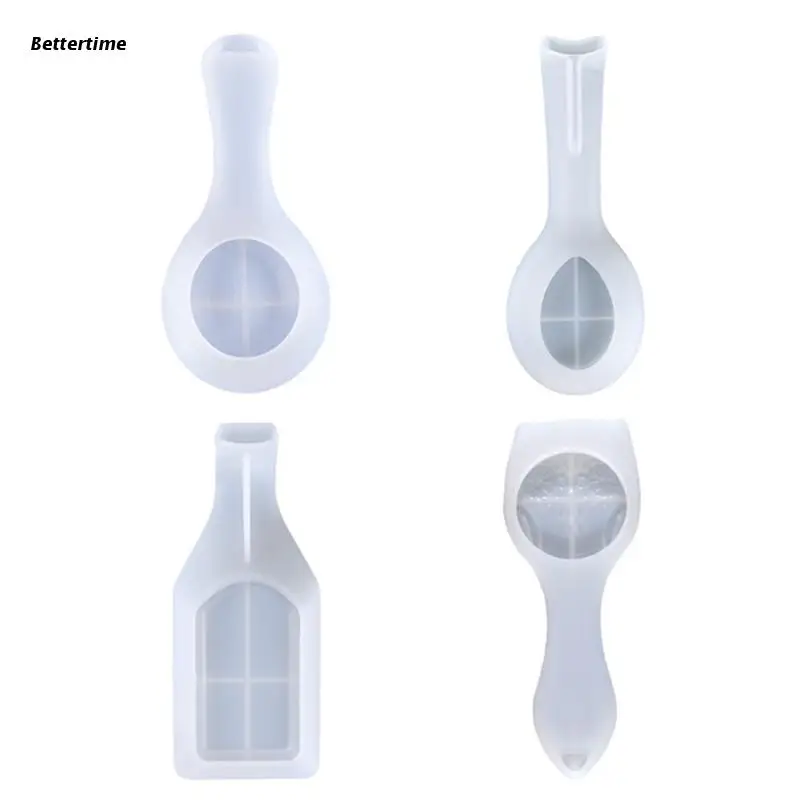 

B36D Spoon Holder UV Crystal Epoxy Mold Utensil Rest Jewelry Holder Silicone Mould