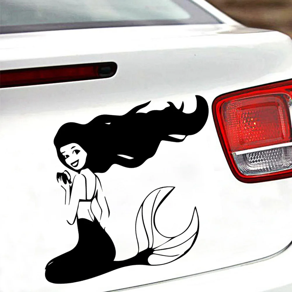 

Бесплатная доставка Рыба "Русалка" забавная наклейка для автомобилей окна виниловые наклейки для автомобиля для укладки волос самоклеющие...