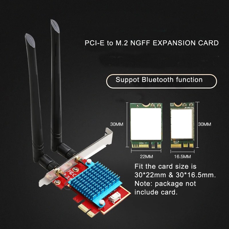 Беспроводной Wi Fi адаптер M.2 с PCIe на поддержкой NGFF|Платы расширения| |