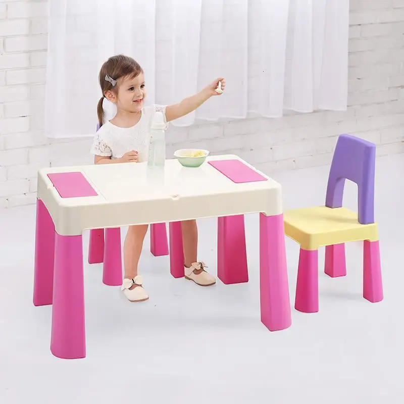 Детский стул и стол Tavolino Y Silla Infantil Детская игра детский сад |