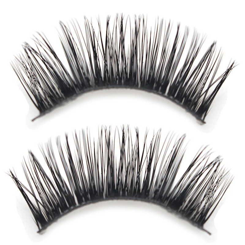 DINGSEN 10 пар натуральные длинные накладные ресницы толстый крест Макияж Красота