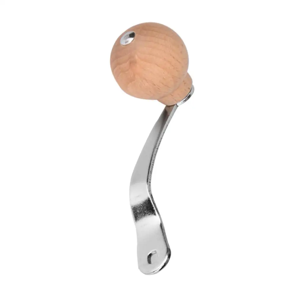 Портативная ручная кофемолка из нержавеющей стали с деревянной ручкой гайки для