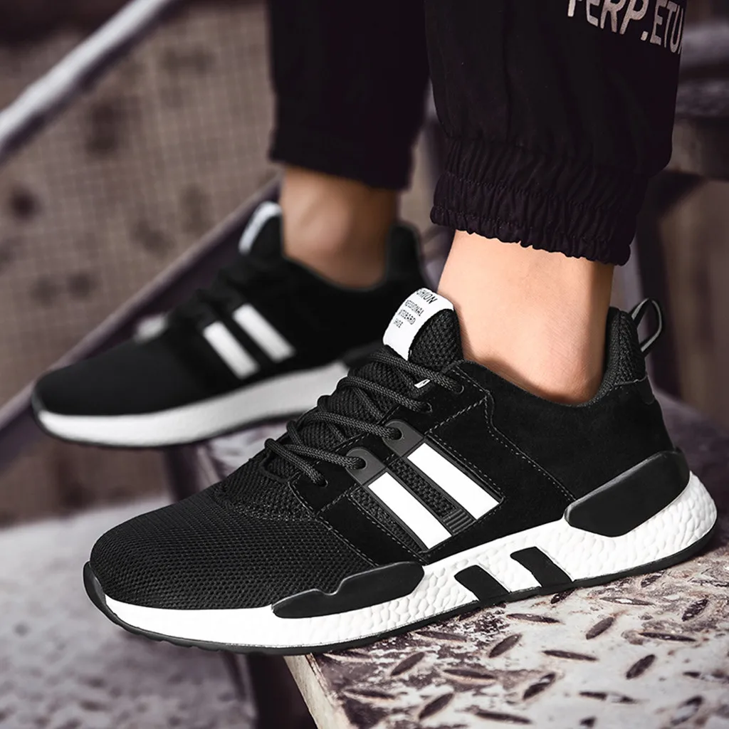 Популярные мужские Кроссовки для бега на весну и осень модная мужская сетчатая