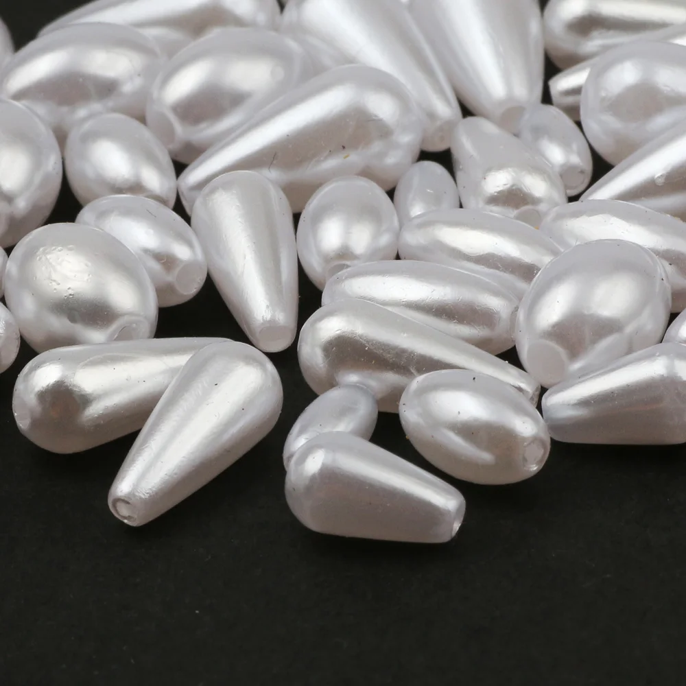 Овальные бусины с имитацией белого жемчуга ручной работы модные женские