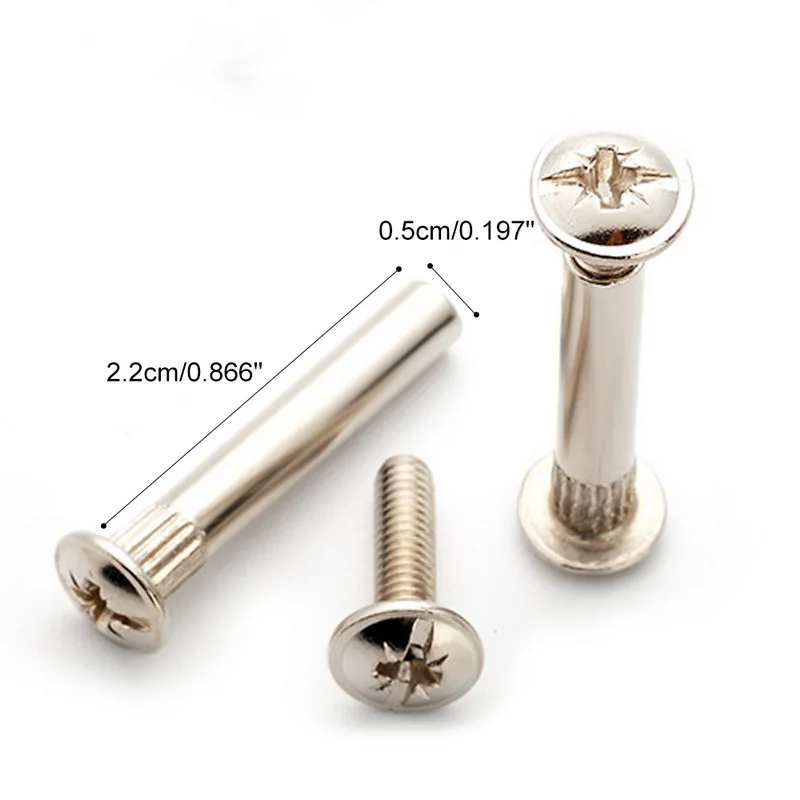 New10pcs M5 * 22/27/29/ маленького размера круглой формы с диаметром 32 мм Винт Никель