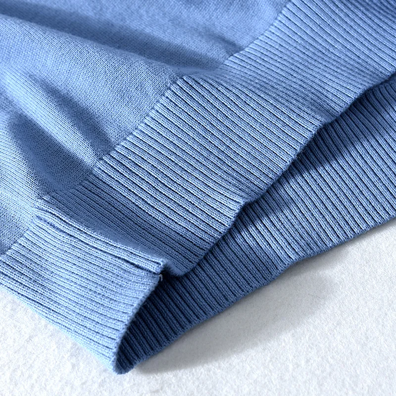 Новое поступление итальянский брендовый хлопковый свитер мужские модные синие