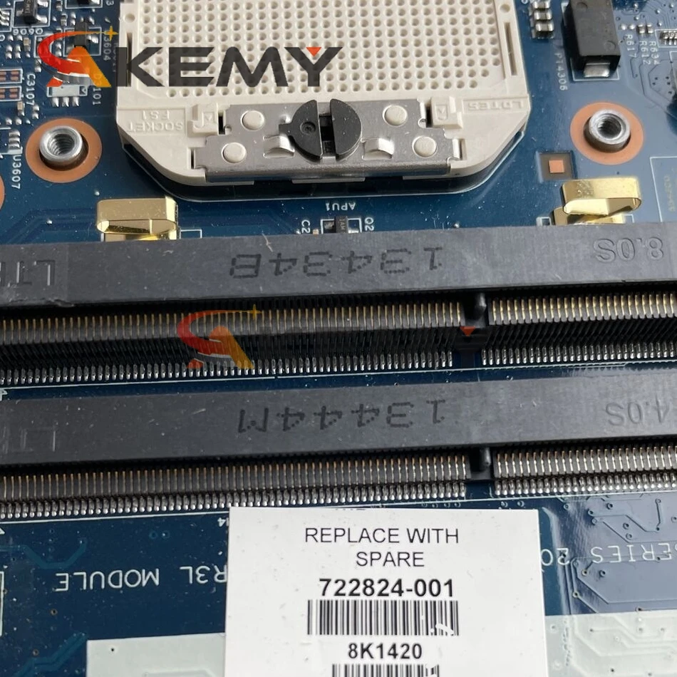 

12240-1 For HP Probook 445 G1 455 G1 Laptop motherboard 48.4ZC04.011 AMD cpu 722824-001 722824-501 722824-601 100% Fully Tested