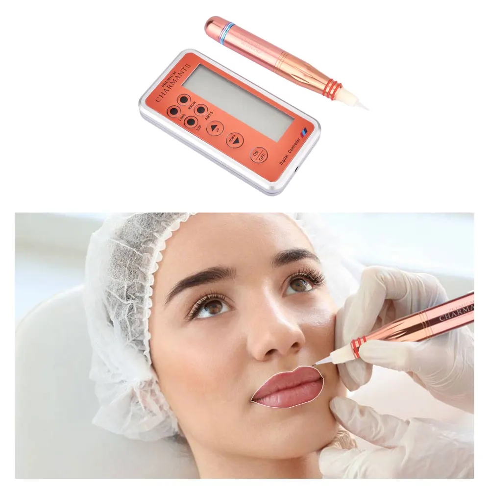 Перманентный макияж тату машина электронная микро игла ручка для бровей