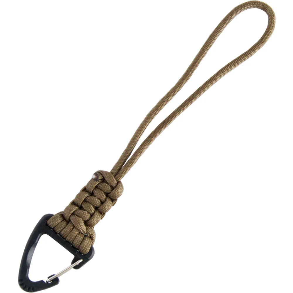 2pcs khaki 2 шт. Qing gear ручной работы паракод Плетеный тактический нож шестерни ремешок с зажимом выживания Брелок ремешки парашютный шнур - Цвет: 2pcs khaki
