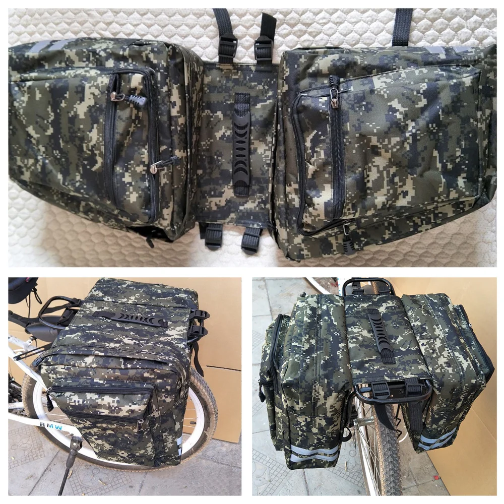 Велосипедная двойная боковая задняя стойка 35Л велосипед 2 в 1 CamoTrunk сумки для
