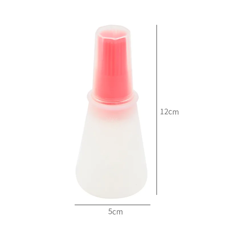

1 Pcs Portable Silicone Oil Bottle with Brush Grill Oil Brushes Liquid Oil Pastry Kitchen Baking BBQ Tool Kitchen Tools for BBQ