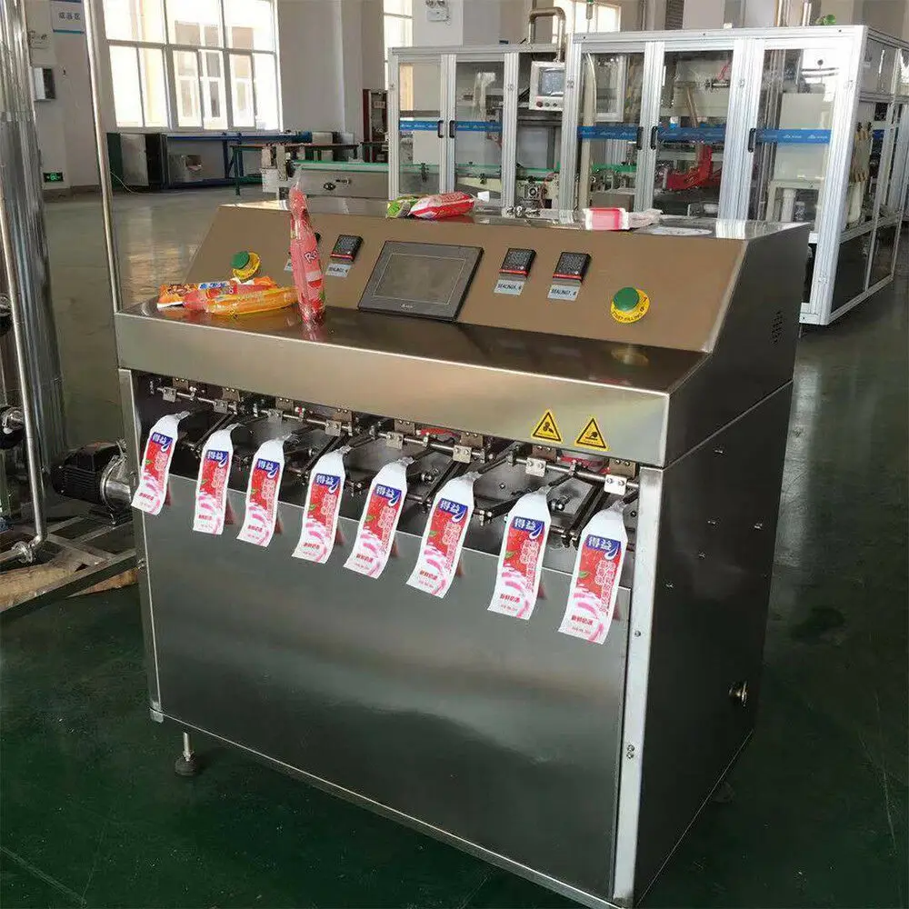 Машина для наполнения мешков 8 головок машина упаковки воды молока сока по морю|key