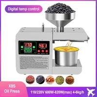 new home oil press second generation temperature control stainless steel hydraulic oil press flax seeds olive kernel oil press
