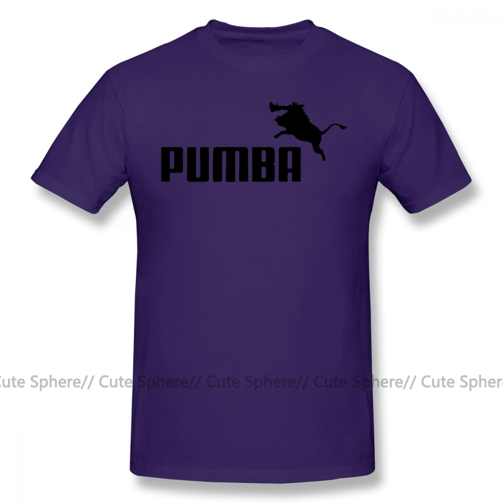 Футболка с логотипом Pumba, футболка с надписью Big Fun, футболка с коротким рукавом, Пляжная Мужская футболка с принтом, 100 хлопок - Цвет: Purple
