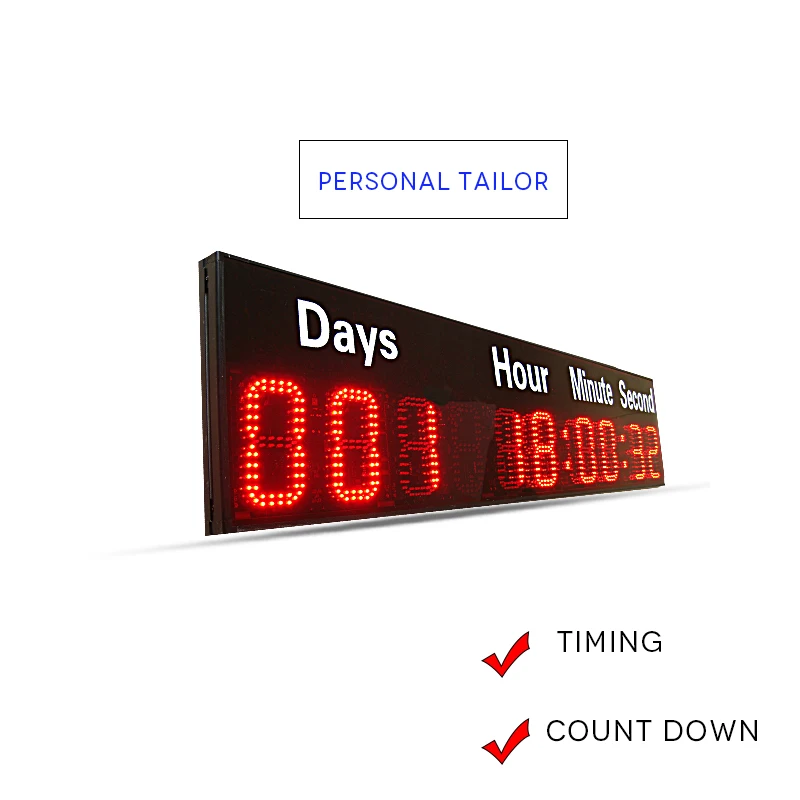 

large size 6inch height character red color days,hours,minutes and seconds countdown LED clock wall clock high brightness remote