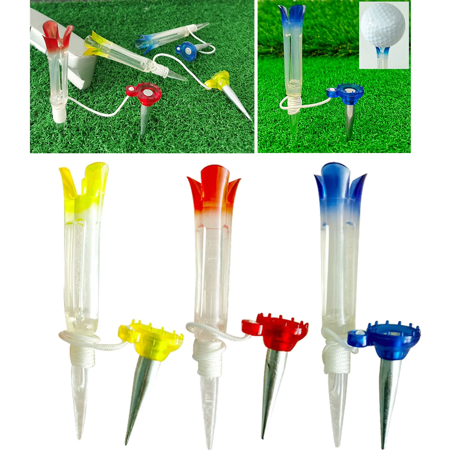 

New Soft Plastic 8.5cm Golf Tees Unbreakable Long Durable High Performance