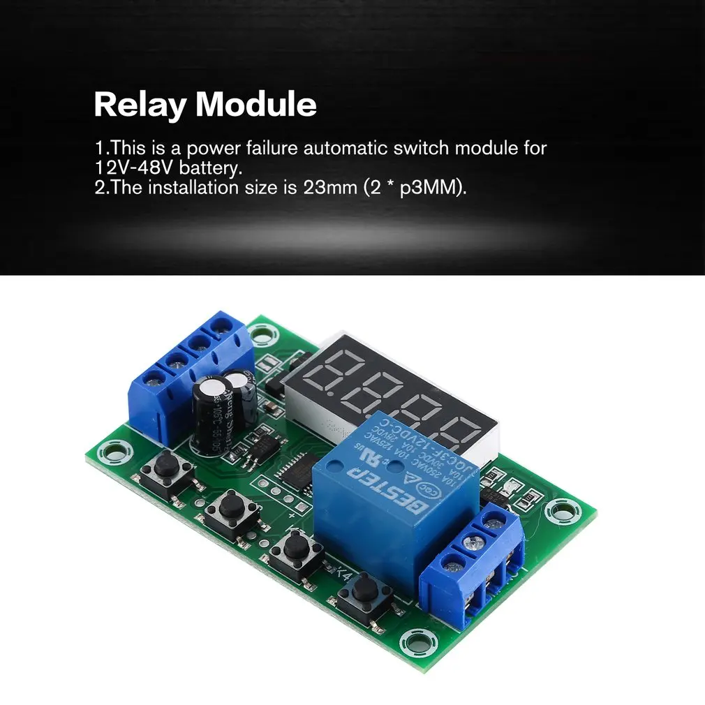DC 12 В 5A регулируемый светодиодный модуль реле выключения питания таймер задержки