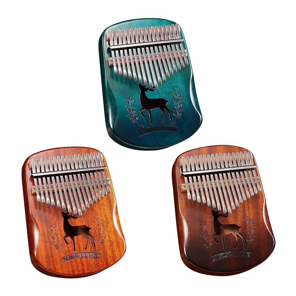 

Portable 17 Key Wooden Calimba Machine Toy Kalimba Thumb Piano Musical Instrument Africa Finger Piano Machine Kid Music Game Toy
