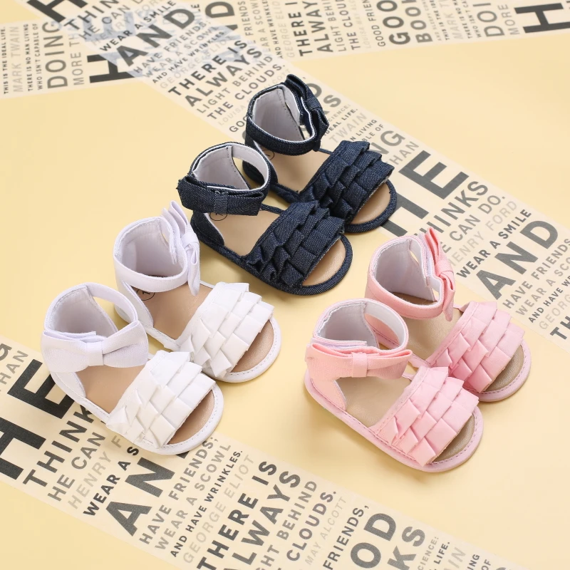 

Prewalker Baby Summer Sweet New Style Casual Shoes Sandal Newborn Baby Comfortable Soft Soled Walking Shoes