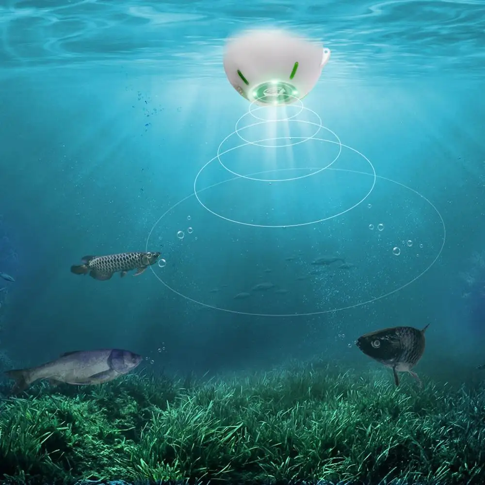 Портативный беспроводной Bluetooth Fish Fi nder умный сонар детектор глубины с