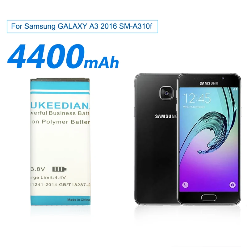 Replacement High Capacity Battery EB-BA310ABE For Samsung GALAXY A3 2016 Edition A310 A5310A A310F SM-A310F 4400mAh Track NO. | Мобильные