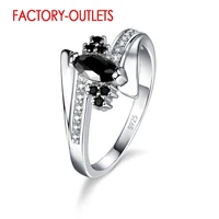 925 sterling silver engagement ring fashion jewelry classic style austrian crystal prong setting women girls wholesale