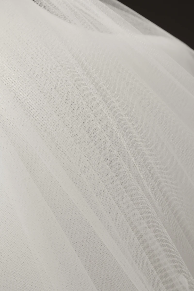 Свадебная фата с гребнем и кружевными краями два слоя | Свадьбы торжества