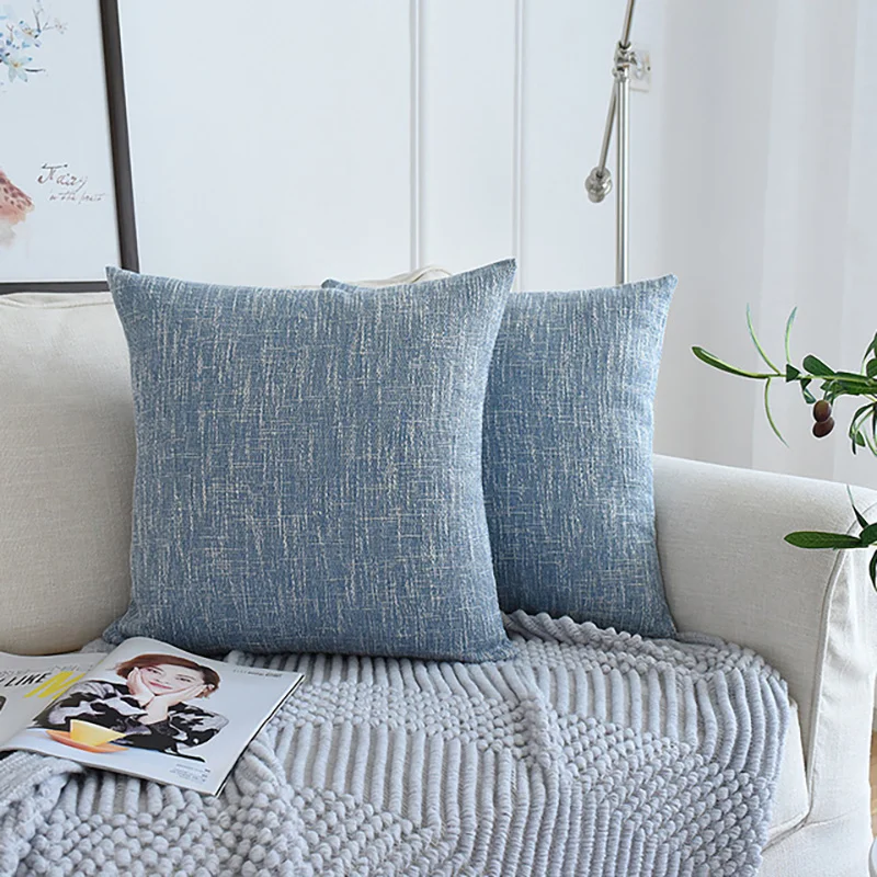 Наволочки из хлопка и льна декоративные подушки для дивана без сердечника 50*50