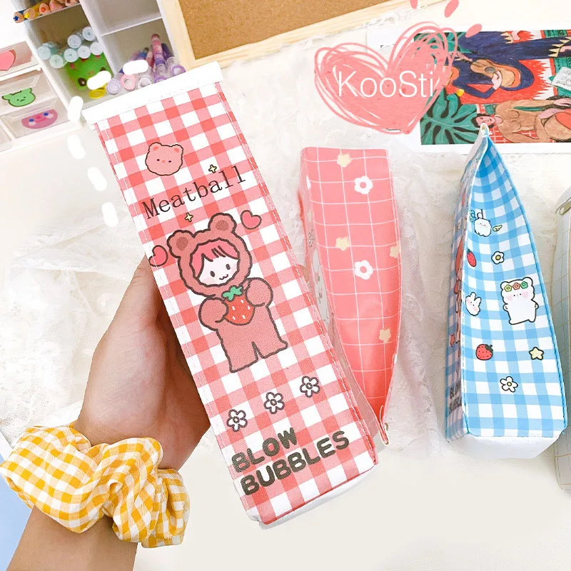 Большой Вместительный пенал чехол для карандашей сумка хранения канцелярских