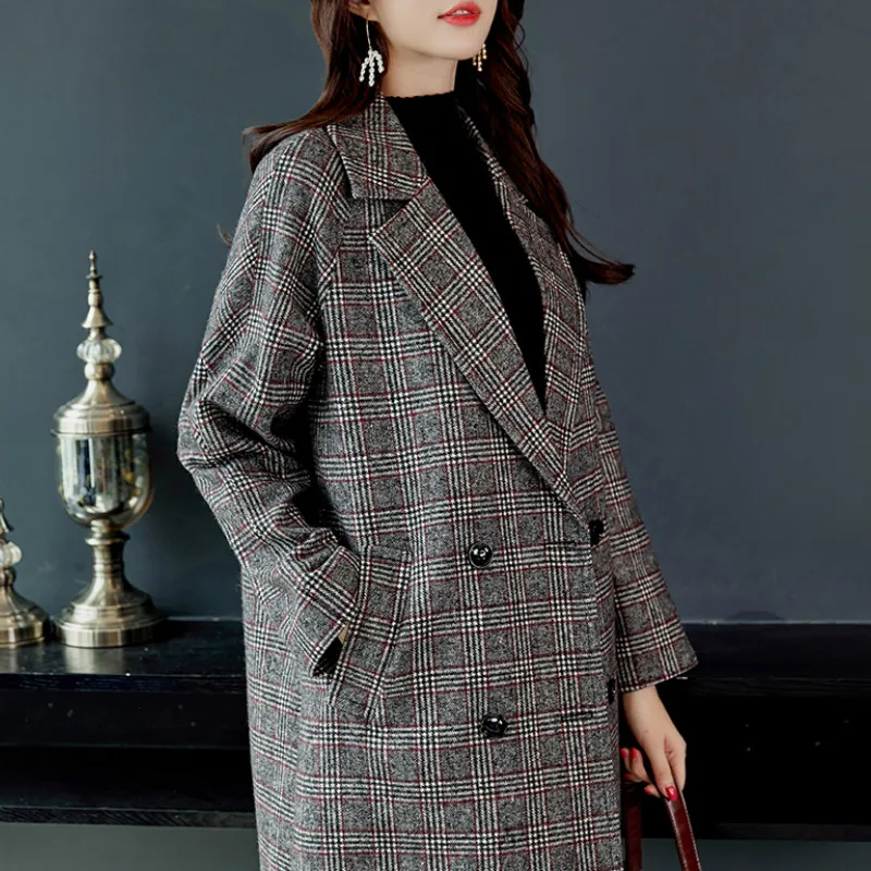 Женская длинная уличная одежда Ulzzang элегантная Универсальная мягкая в Корейском