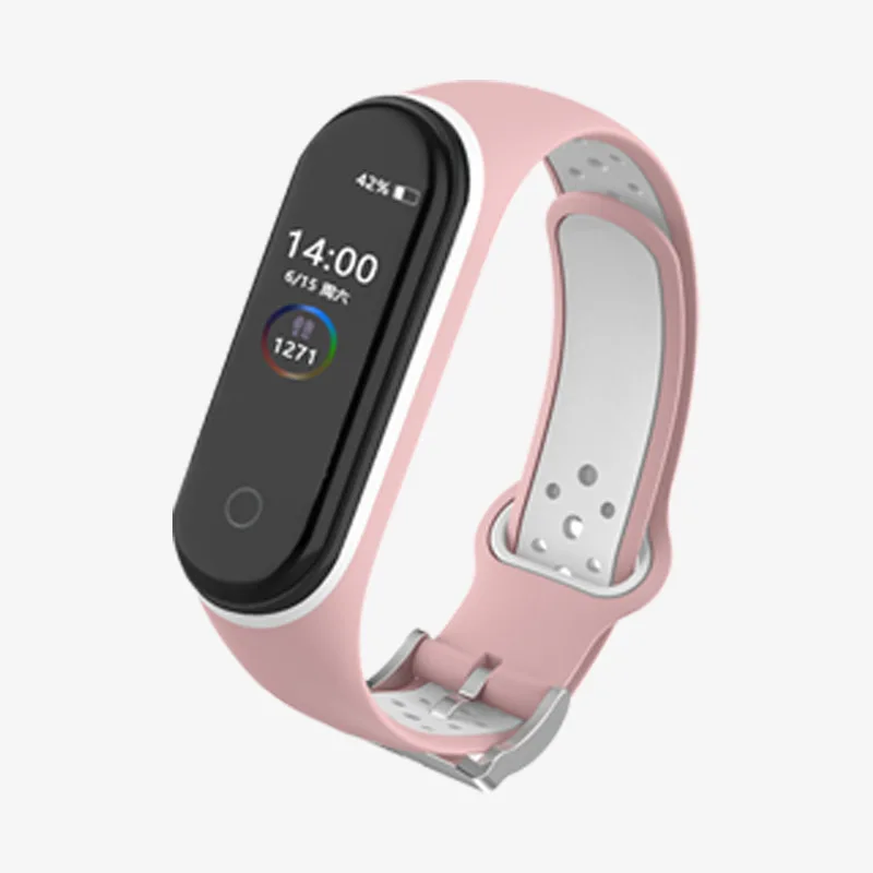 Сменный ремешок с пряжкой язычком для часов Xiaomi Mi Band 5 смарт-браслета на запястье