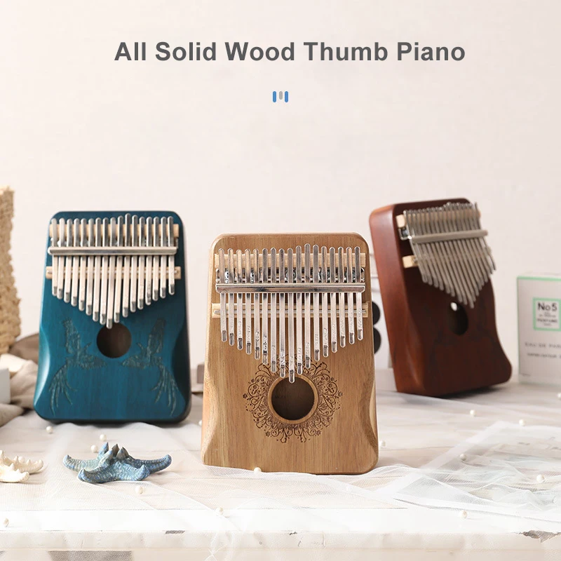 Калимба 17 клавишный большой палец фортепиано из массива дерева красного мбира