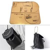 leather craft personality modern fashion ladies backpack sewing pattern diy kraft paper template 1825cm