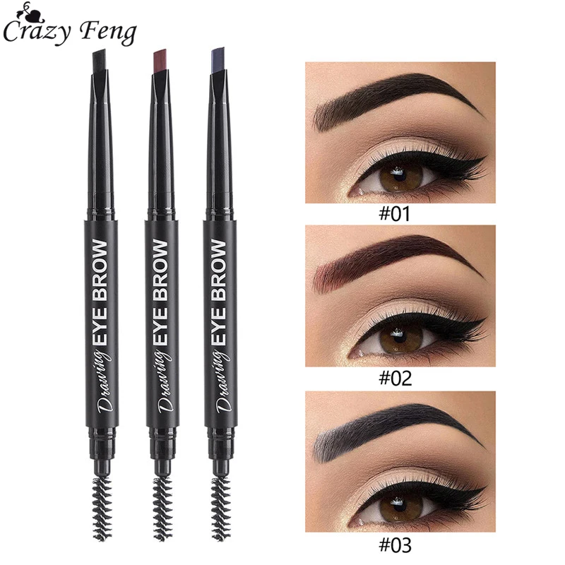 Водостойкий макияж для глаз тинт бровей с двойной головкой ручка татуажа
