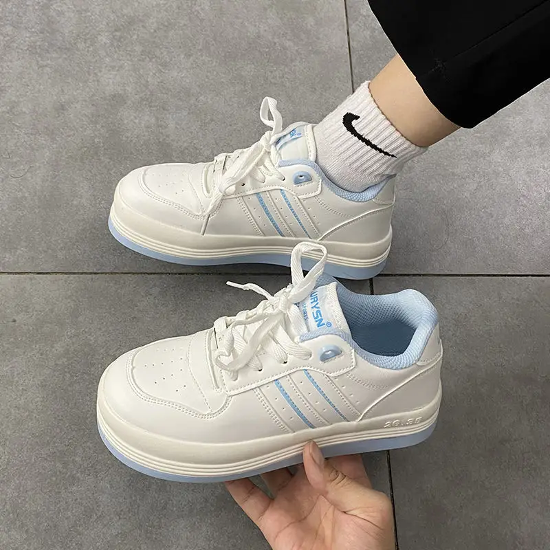 

Sports Shoes for Women White Sneakers Spring Tennis Basket Flat Vulcanize Platform Lolita 2021 Kawaii women sneakers