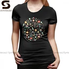 Футболка женская с круглым вырезом и коротким рукавом, размер XXL