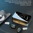Bluetooth-наушники TWS с зарядным футляром и светодиодный ным дисплеем, 2000 мАч