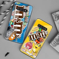 mms chocolate candy classic look phone case tempered glass for samsung s20 plus s7 s8 s9 s10 plus note 8 9 10 plus