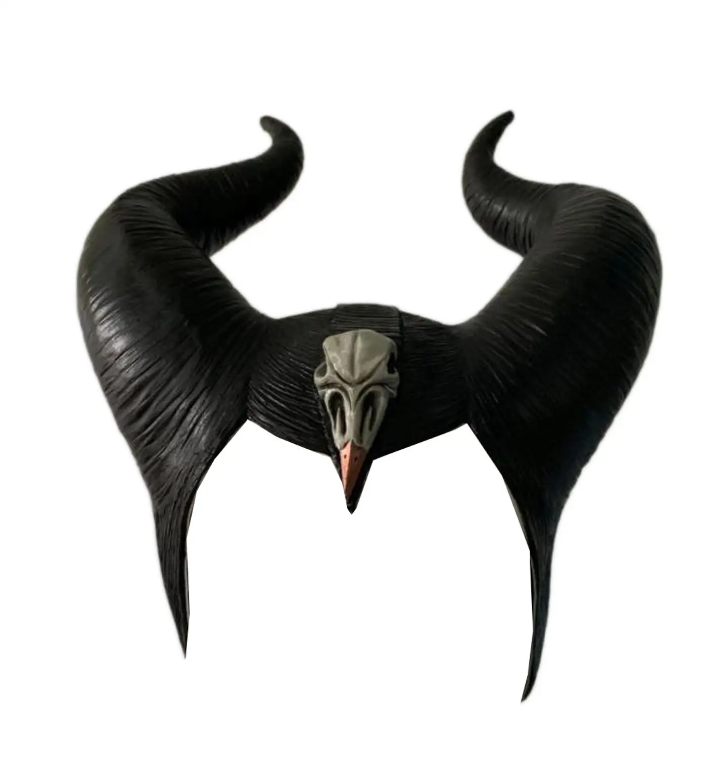 Maleficent головные уборы косплей маска черный латексный головной убор костюм