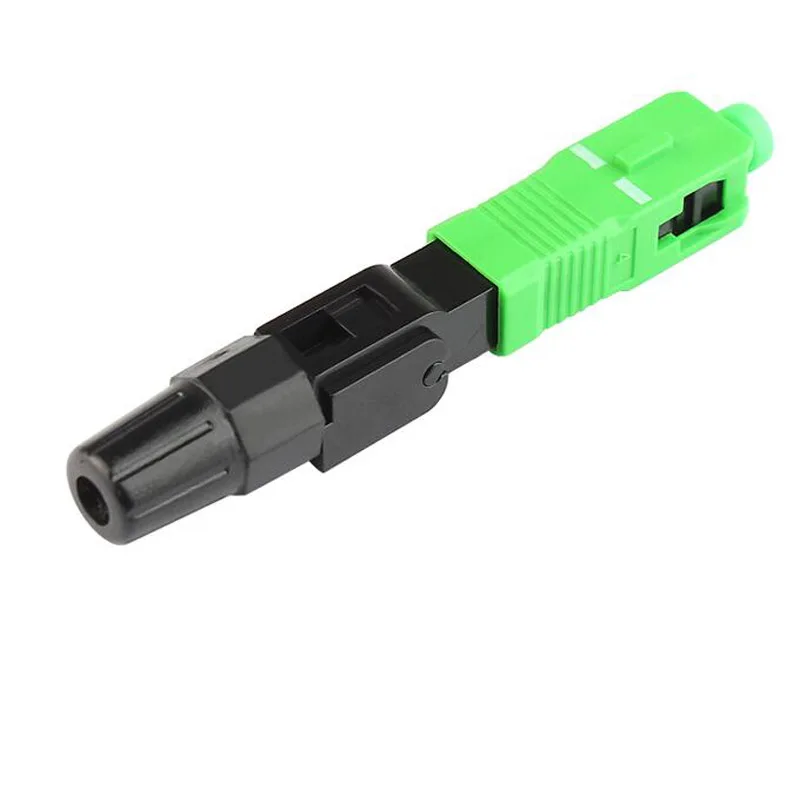 100-400PCS/box FTTH SC APC single-mode fiber optic SC APC quick connector SC APC FTTH Fiber Optic Fast Connector Free shipping