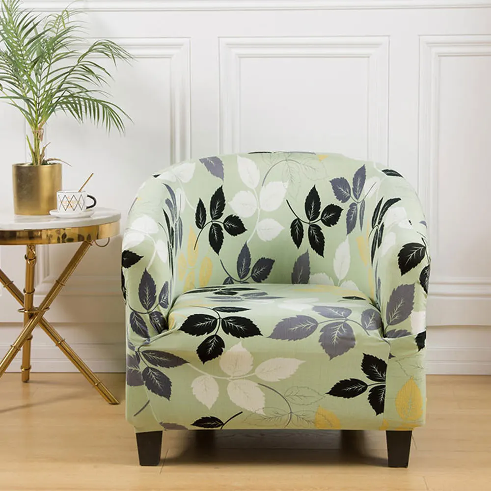 

Nordic Print Polyester Sofa Cover Stretch Single Seater Club Couch Slipcover for Living Room Elastic Armchair Protector Cover