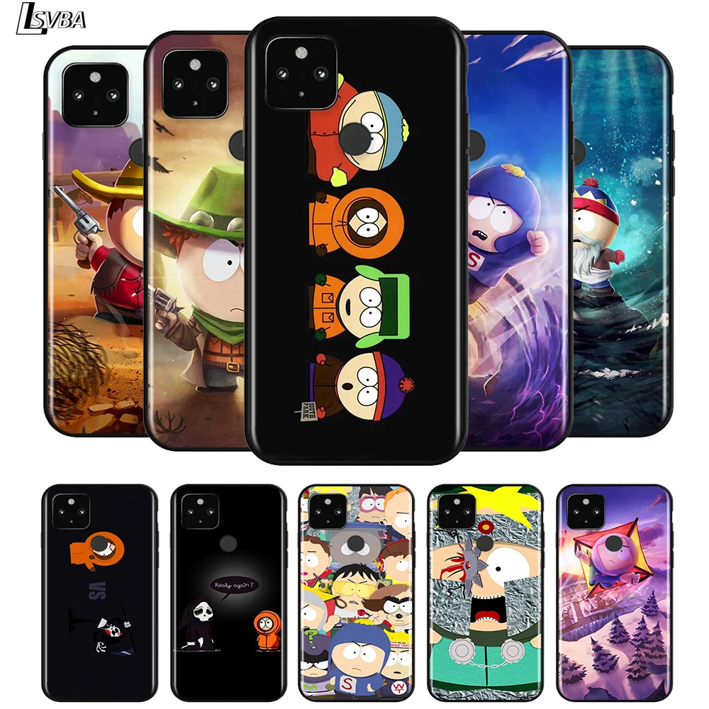 С героями из мультфильмов Парка противоударный чехол для Google Pixel 5 5A 4 4A XL 5G