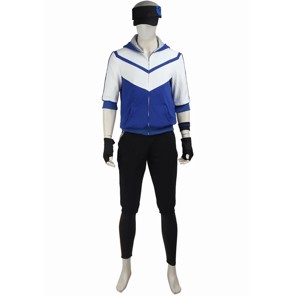 Valor/Instinct/Mystic Team Trainer мужской костюм Pokemon Go Синий Косплей|Игровые костюмы| |