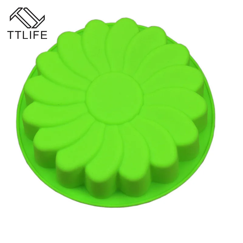 TTLIFE форма для конфет, желе, силикон, большой цветок Форма для торта, форма для выпечки, форма для торта, форма для выпечки шоколада, кухонные инструменты для выпечки
